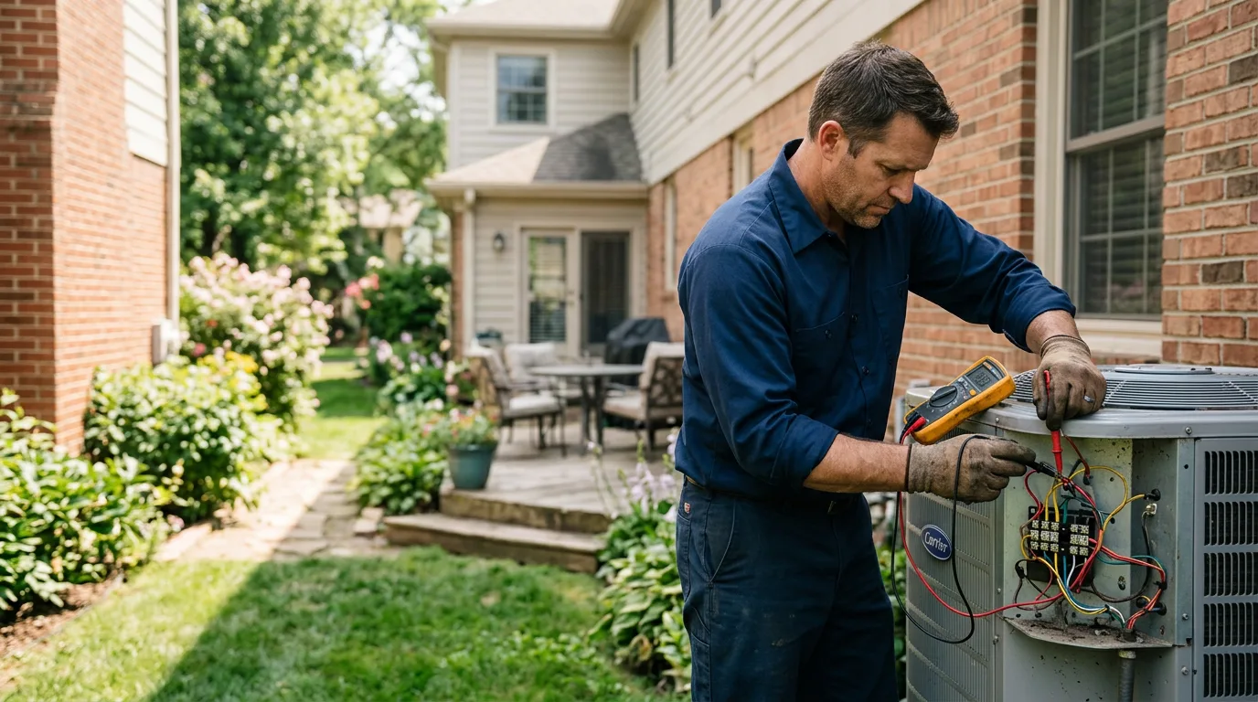 HVAC technician working near Coolville, OH